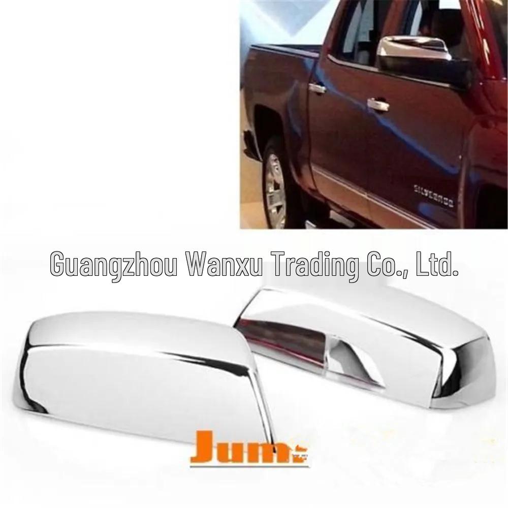 

Triple-Chrome ABS Rearview Mirror Cover for 2014-15 Chevrolet Silverado 1500