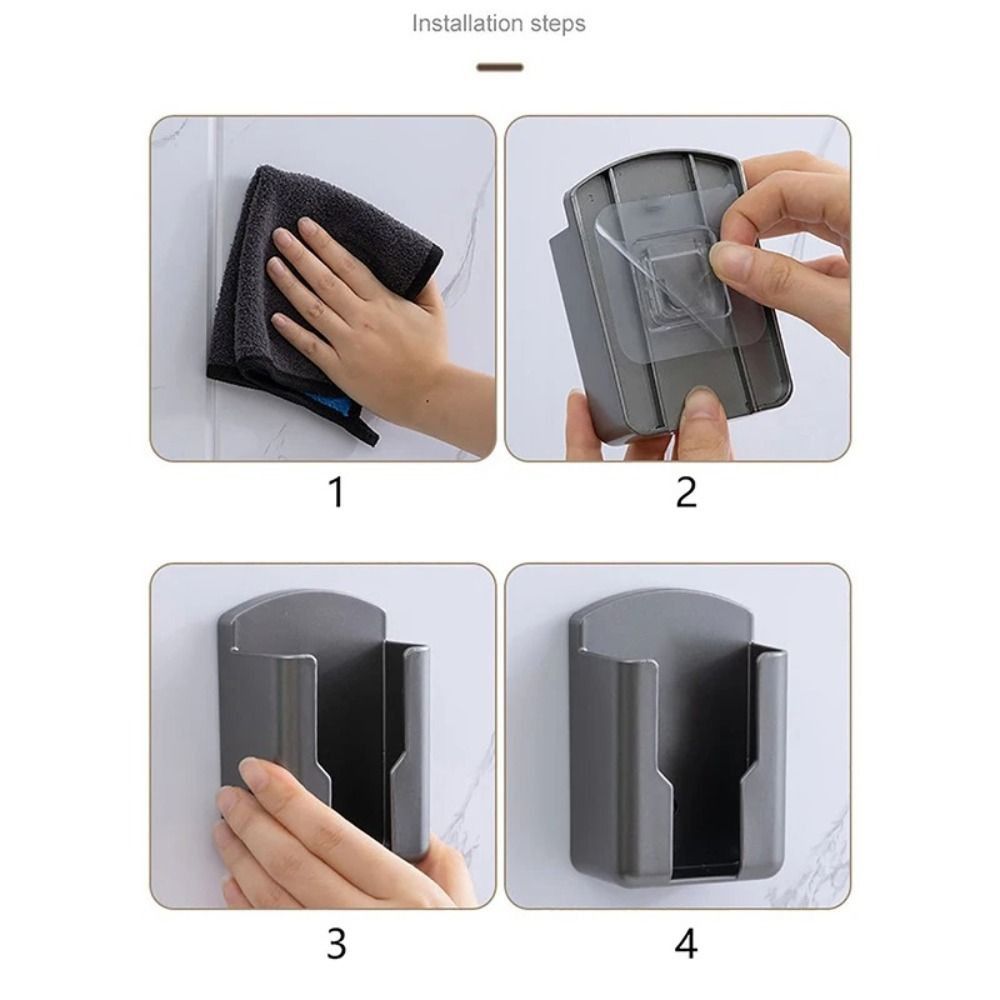 Adhesive Storage Box Universal Mobile Phone Plug Case New Rack Shelf