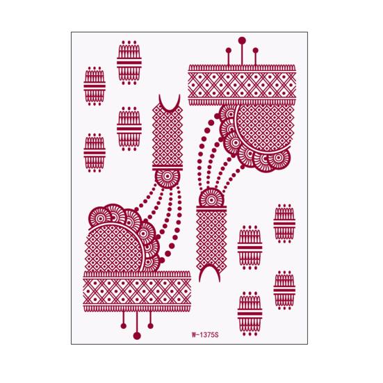 Yousheng Temporary Tattoo Sticker, Flower Lace Lotus Pattern Fake Tattoos for Women Men, Waterproof DIY Face Arm Leg Body Art Decoration
