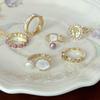 Elegant Adjustable Pearl Ring For Women Unique Design Highend Fashion Statement Jewelry