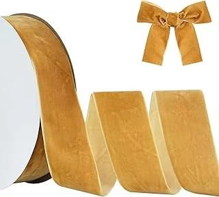 Eco-Friendly 38mm Single-Sided Flocked Velvet Ribbon Spool for Gift Wrapping DIY Bows Hair Accessories Birthday Cake Box Bands