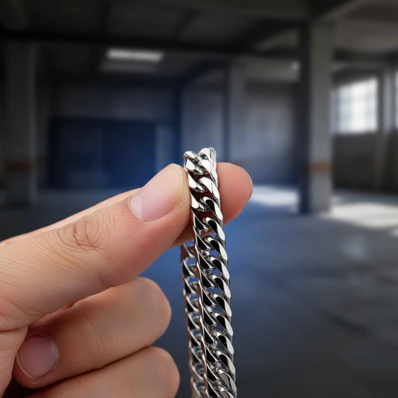 Stainless Steel Cuban Link Chain Silver Color Necklace Bracelet For Men Jewelry 8/10/12/14MM Width Hip Hop Punk Accessories
