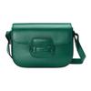 Horsebit 1955 Leather Shoulder Bag, Emerald Green with Tonal Horsebit, Women's Luxury Crossbody Handbag for Daily Use 726226-AABE1-3152