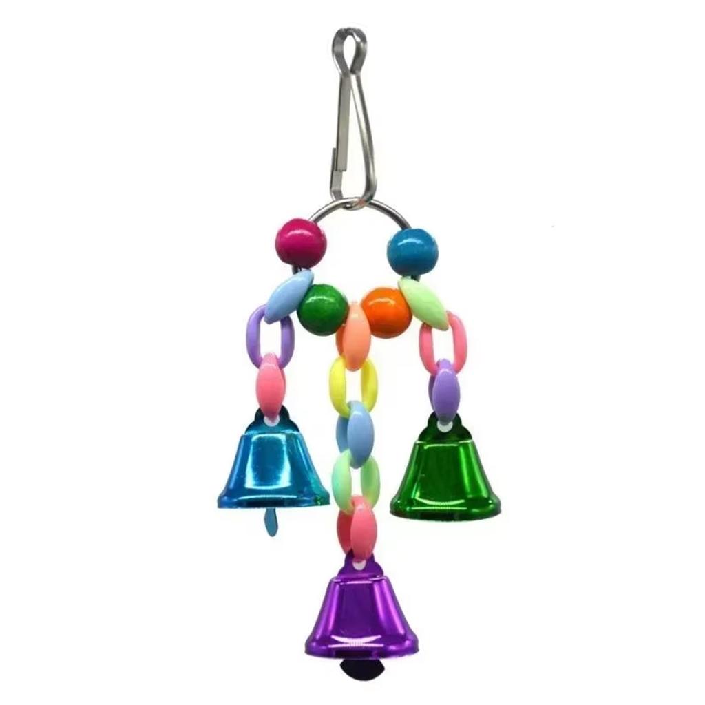 Parrot Foot Toy With Colorful Beads Stress Relief Bird Interactive Bird Toys for Bird Cage Accessories