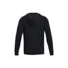 Under Armour Rival Sweatshirts Men's Black Hooded Moderate Cardigan Unisex 1370344-001