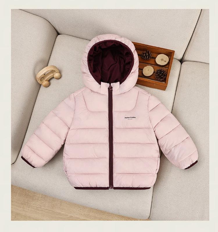 Kids' Hooded Cotton Jacket - 2026 Winter Lightweight Padded Coat for Boys & Girls