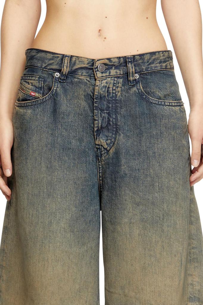 Diesel Women's DE-SIRE-SHORT-S Denim Shorts, 24 inches, Indigo Blue, A16319068TA