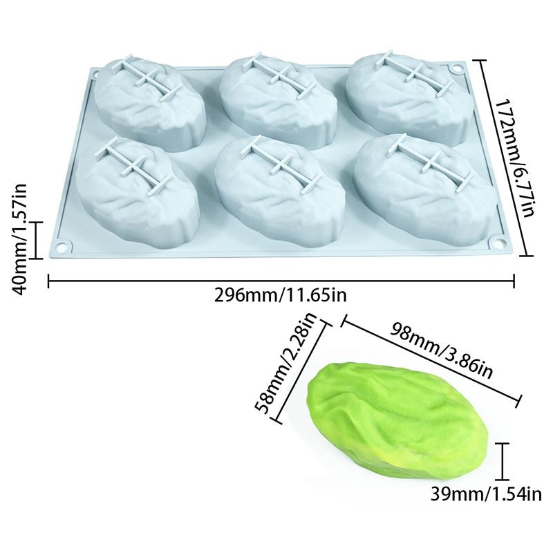 Stampo in Silicone Grande per Budino Mousse Mandorla/Pistacchio/Nocciola/Chicchi di Caffè Stampo Fai da Te per Cioccolato Gelato Strumenti per Decorare Torte