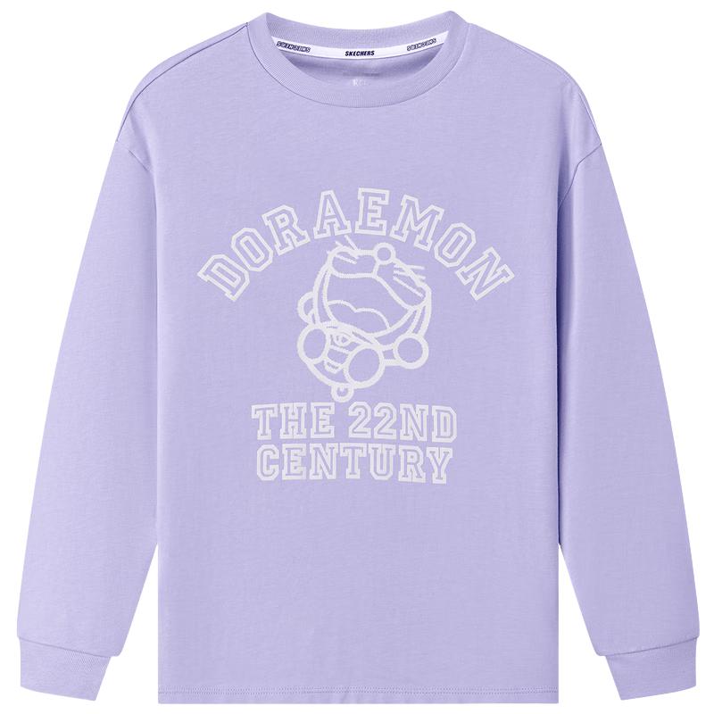 Skechers Doraemon Collaboration Print Long Sleeve Kids Cotton T-shirt XXL