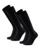 DANISH ENDURANCE Compression All Sizes 2 Pairs Socks, Black, 22.0-24.5 Cm,