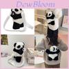 Adorable Plush Panda Children's Bag For Girls Lightweight Breathable And Versatile Design