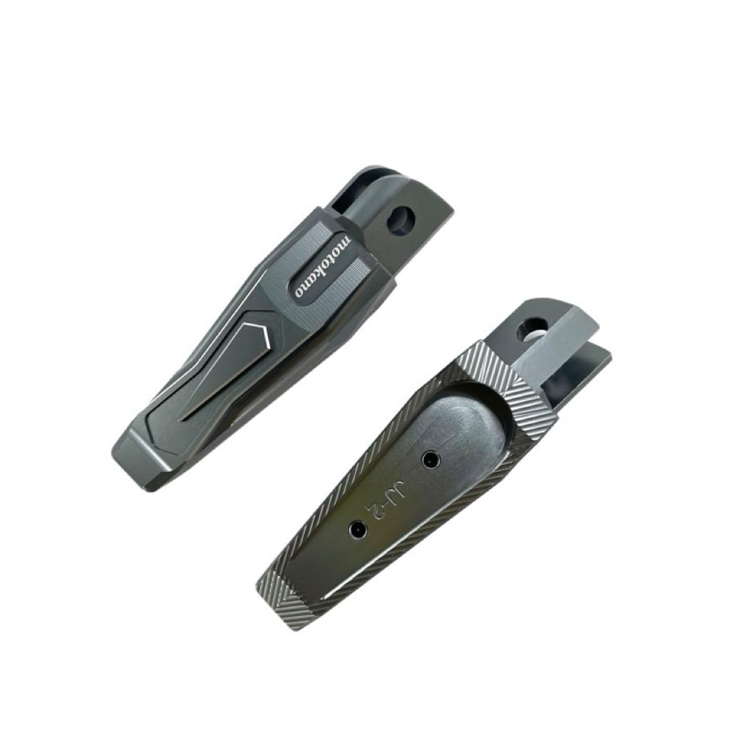 Motokano Front Foot Peg Compatible Model GSX250R V Strom 250 GSR250 Footrest Pedal GSX-250R (Titanium)