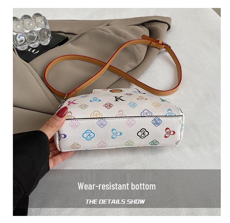 2025 Women's Luxury Double Layer Crossbody Bag - Large Capacity Phone Bag with Advanced Print and Zipper