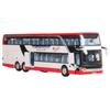 Baosilun 66029 Alloy Double-Decker Bus Toy with Pull-Back, Sound & Light Features
