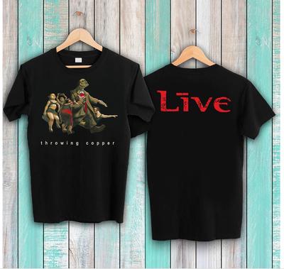 Živé 1994 Throwing Copper Živá kapela Plná velikost S-5XL Unisex tričko