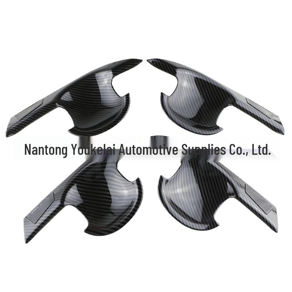 Toyota Veloz/AVANZA Door Bowl Sticker—Carbon Fiber, Fits 22 Models, L/R Drive
