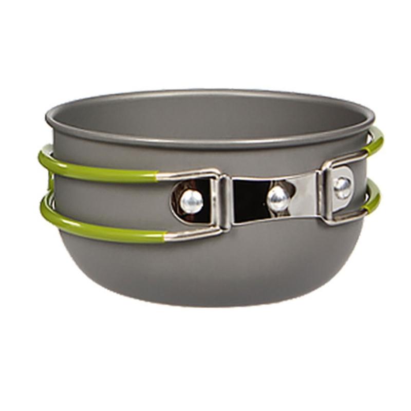 Aluminum Camping Cookware Utensils Set Outdoor Hiking Picnics Cooking Tableware With Folding Cutlery & Stove Easy to Use