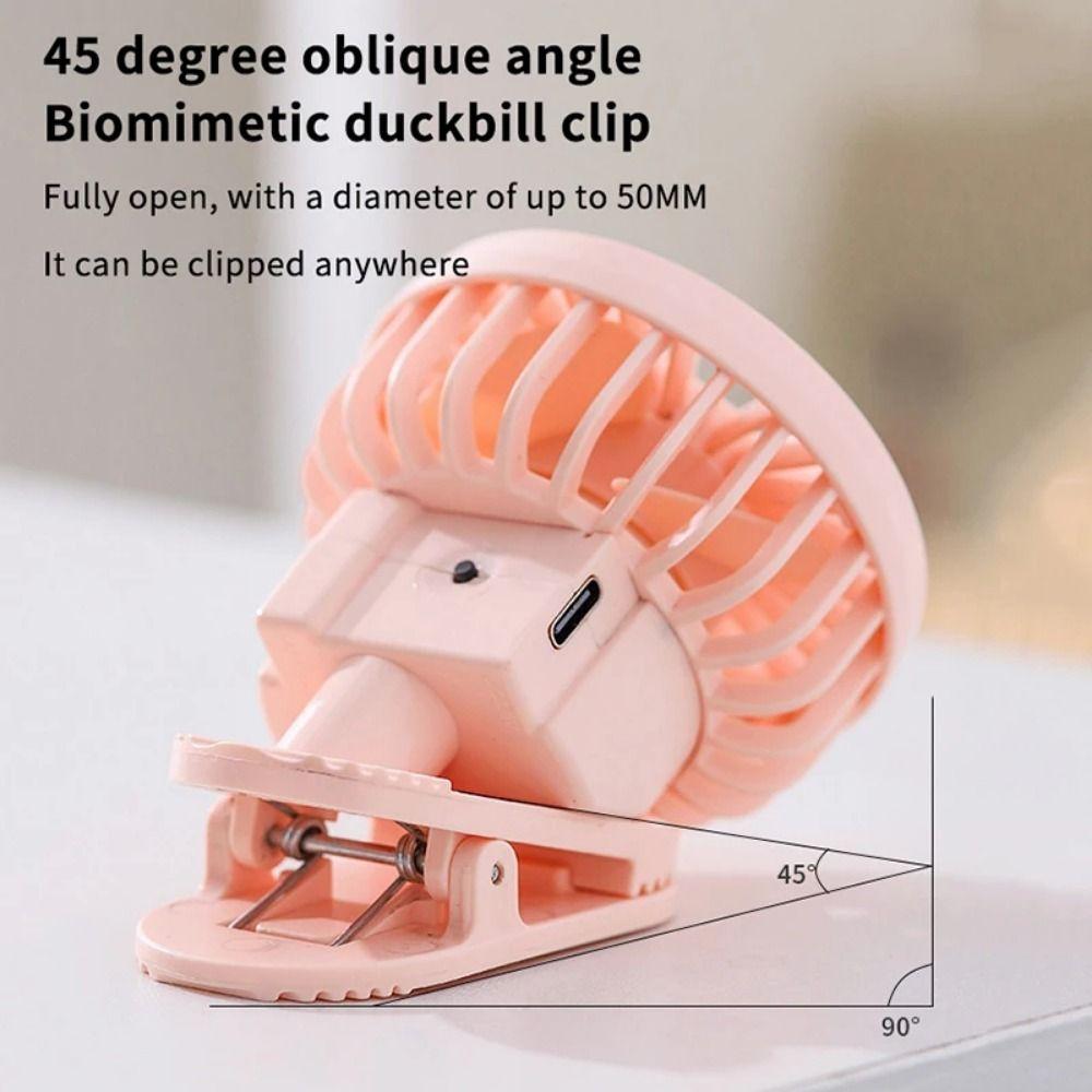 Low Noise Portable Solar Fan Adjustable Small Air Cooler Convenient Mini Solar Powered Fan  Sports
