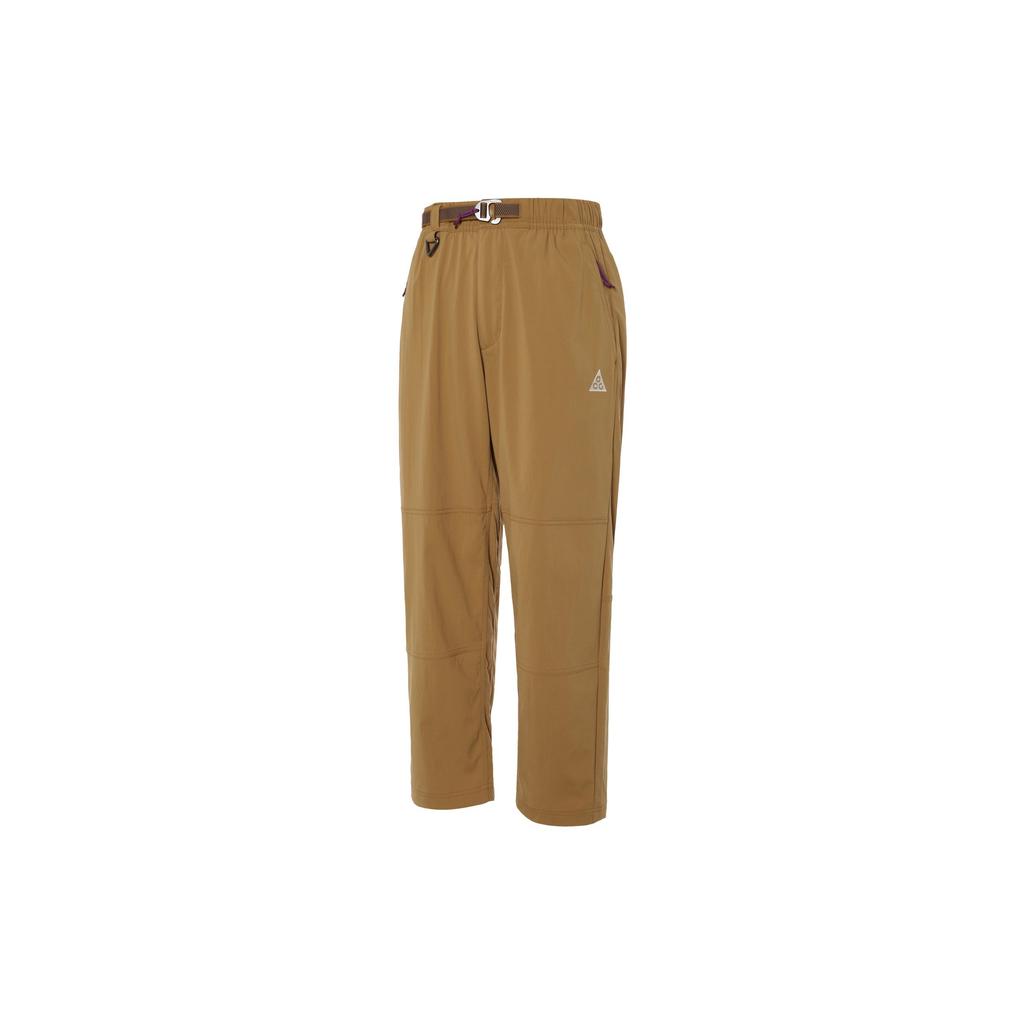 Nike Solid Color Breathable Versatile Mid-Rise Straight Leg Casual Pants Women Bottoms Orange FQ3059-224