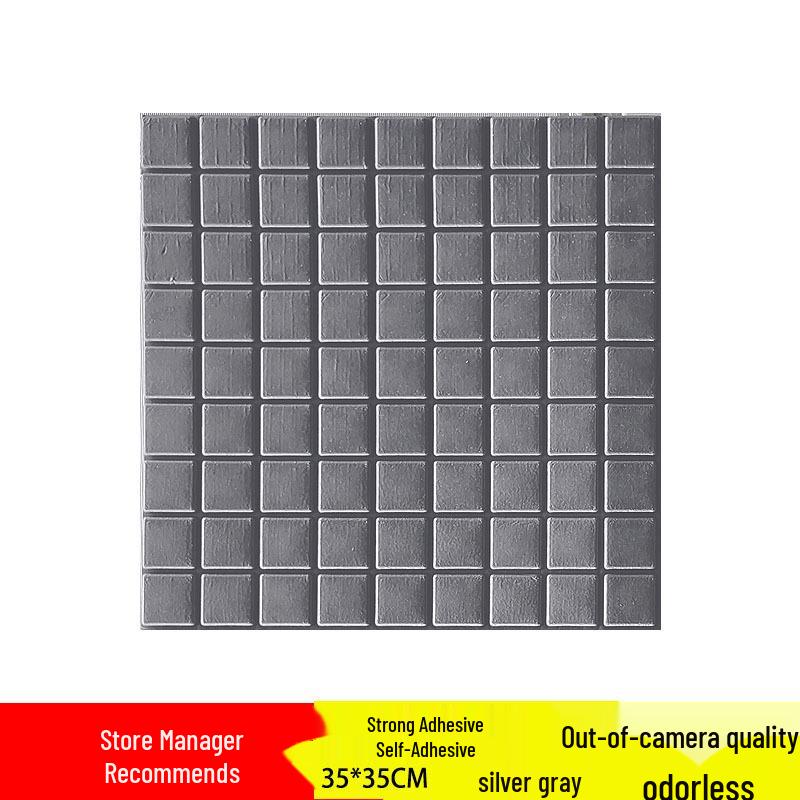 Waterproof 3D Stereo Self-Adhesive XPE Foam Brick Wall Sticker, 35*35 