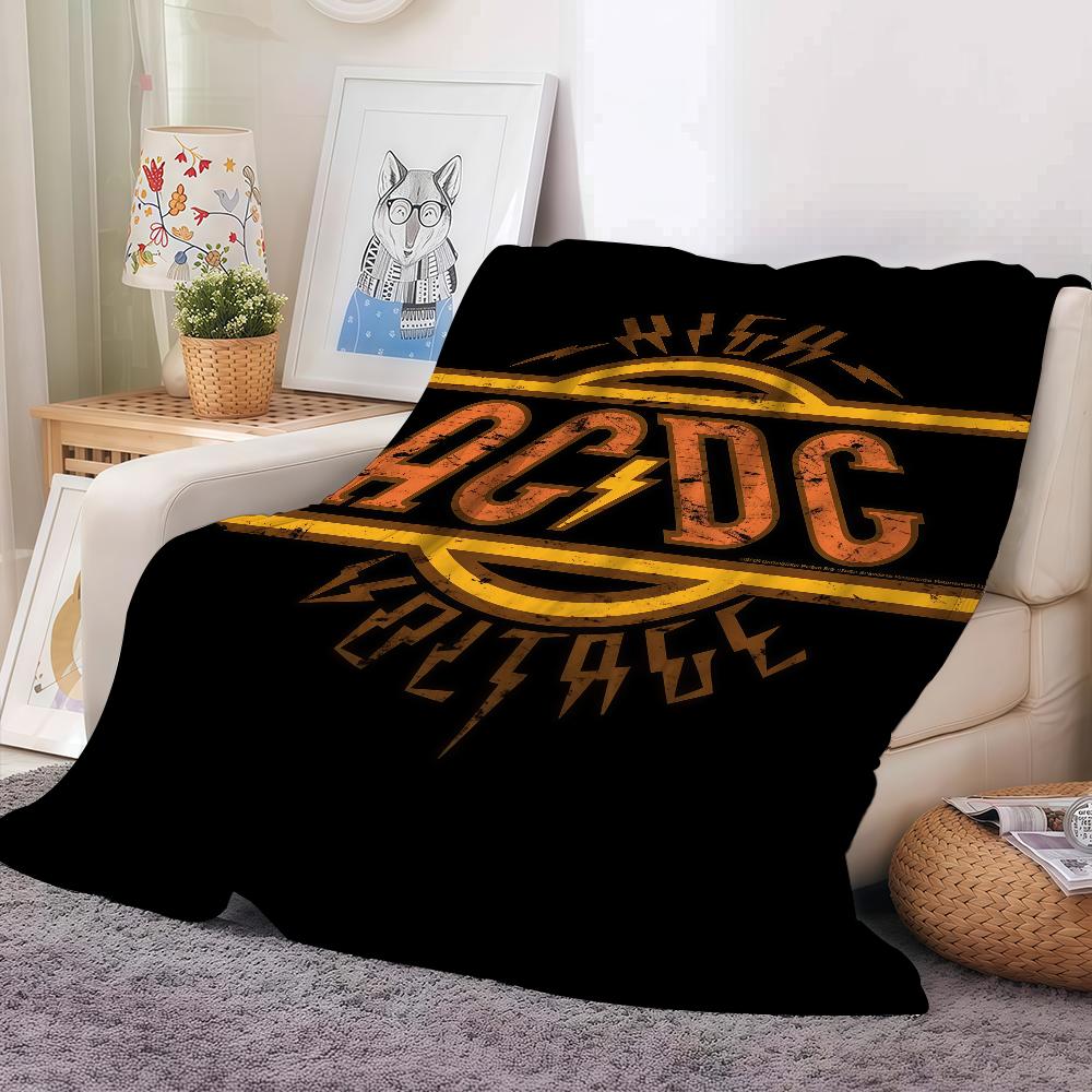 Rock Band A-ACDC Blanket Warm And Soft Suitable For Bedroom Living Room Sofa Bed Office Travel Camping