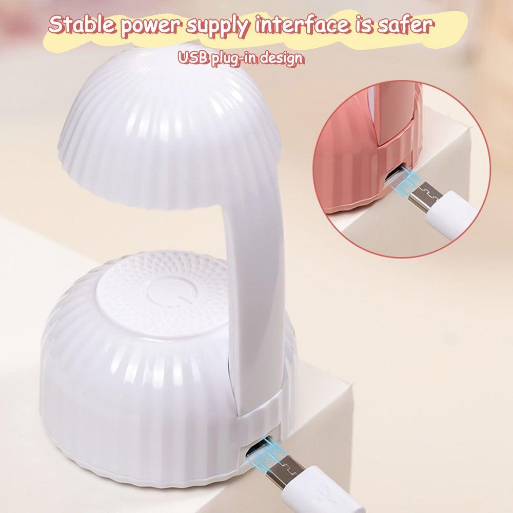 Type-C Charging Mini UV LED Nail Lamp Mushroom Shape Manicure Lamp Nail Art Tools Nail Art Tools