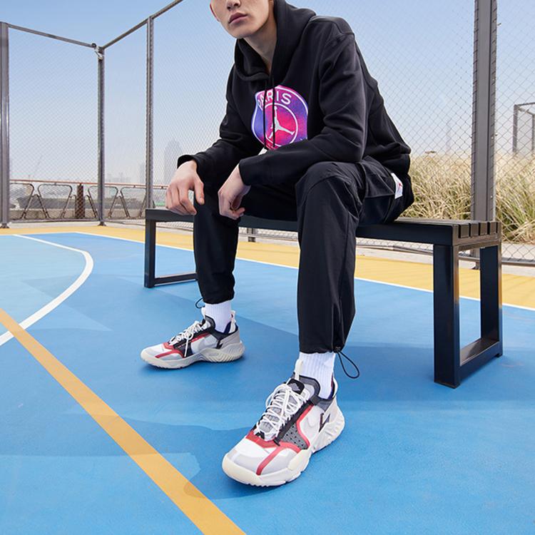 Jordan Paris Saint-Germain Fleece Pullover Hoodie Men Tops Black CZ0816-010