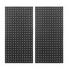 2 Stück Metall Lochwand Wandpaneele 24 x 12 Zoll Stahl Modulare Lochplatte Werkzeugorganisator für Garage Werkbank Werkstatt