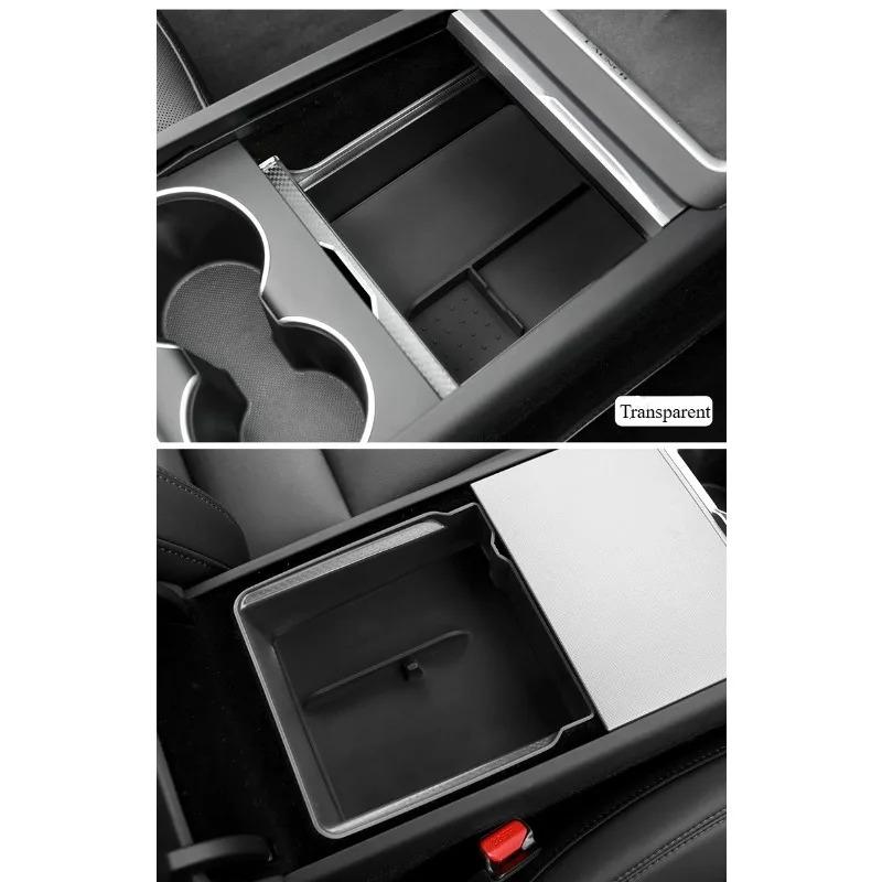 For Tesla Model Y/YL Juniper 2026 Model 3 Highland Central Control Storage Box Armrest Box Storage Organizer Tray Accessories