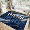 Everton Football Design Crystal Velvet Carpet Cozy Non?Slip Printed Rug For Bedroom Living Room Entrance