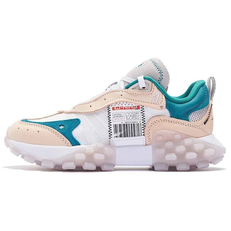 

Li Ning OVERLOAD Textile, Leather Cushioning Slip Resistant Abrasion Resistant Low top Casual Shoes Women s AZGS082-3 35.5