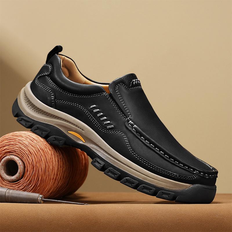 Hete Verkoop Heren Casual Leren Slip-on Loafers, Grote Maat 48