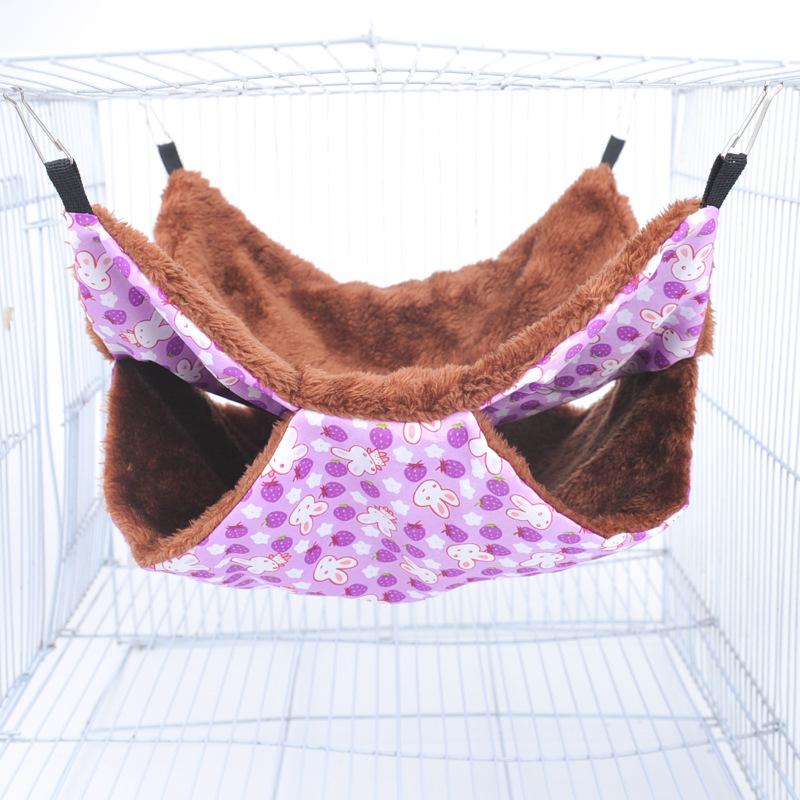 Small Pet Double-layer Warm Hammock Nest Hamster Warm Nest Squirrel Sugar Glider Two-layer Hammock