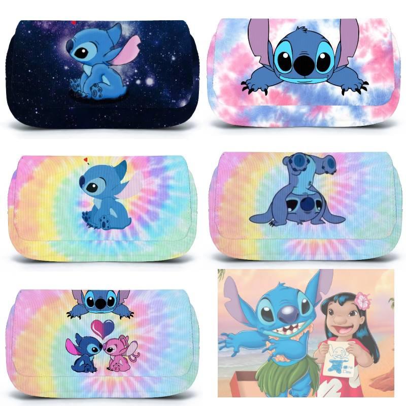 Stitch Character Pencil Case For Students Breathable And Popular 20-35l Capacity