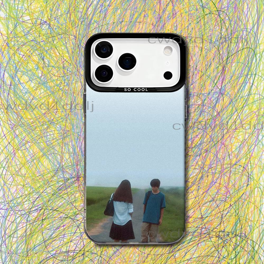 

A-All About Lily Chou-Chou Phone Case For iPhone 17,16,15,14,13,12,11,X,8,7,Pro,Max,Plus,SE4,Air,Mini IMD Gray Hard Shell Matte iPhone14Plus