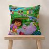 Cartoon D-Dora The E-Explorer Cushion Cover Inches Farmhouse Decor Home Throw Pillow Covers For Couch Decorations