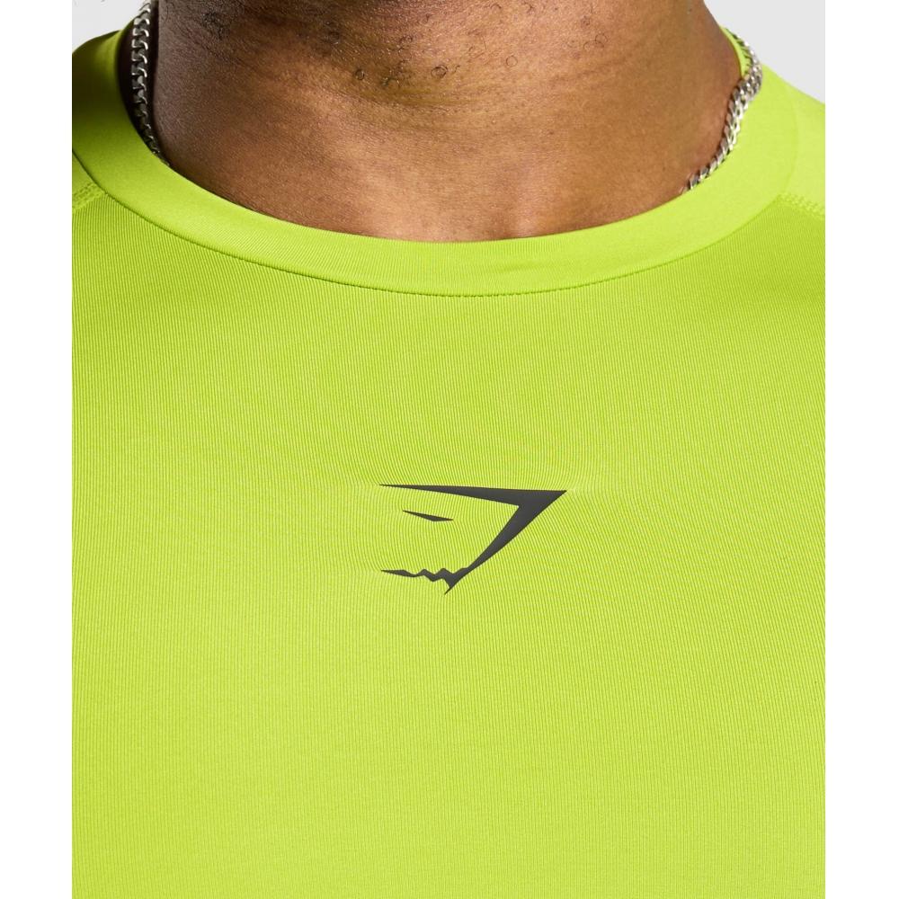 Gymshark ElemenT Baselayer T shirT zesT Green Black A2b4c Ec31