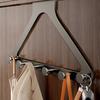 Over-the-Door Hanger Heavy-Duty 6 Hooks Hanger Space-Saving Organizer Over The Door for Coats Hats Scarves Towels Bedroom Bathroom Entryway