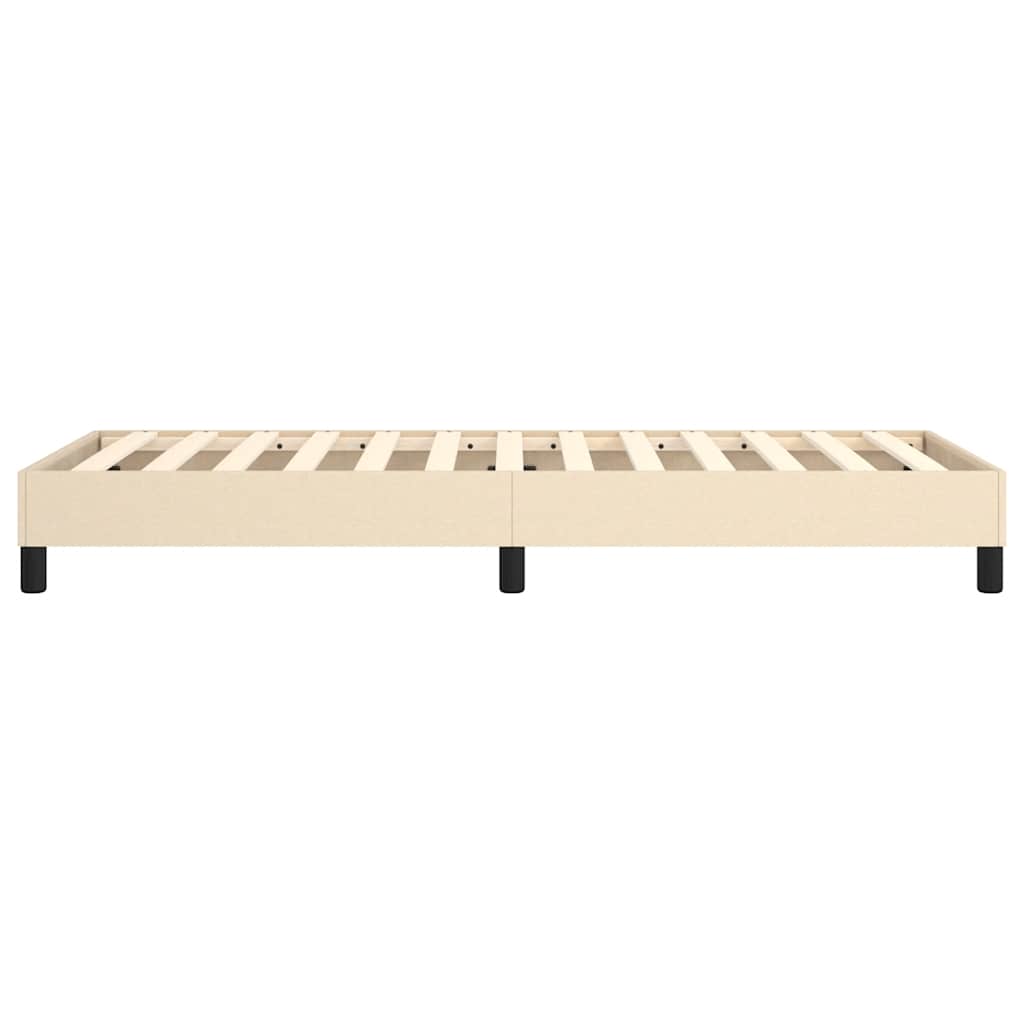Vidaxl Rama Łóżka Bez Materaca Kremowa 80X200 Cm Tkanina