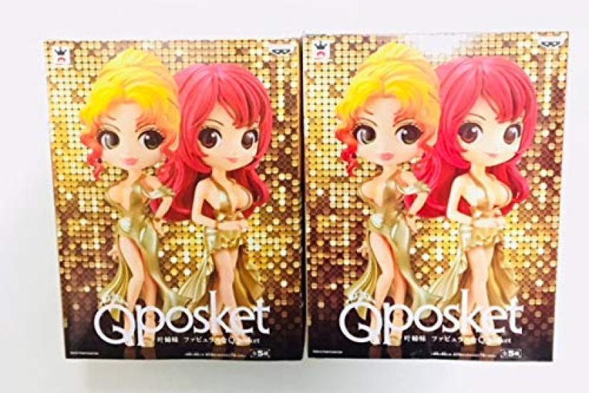 Q posket Kano Sisters Fabulous Qposket Gold Dress Set [Kyoko Kano] [Mika Kano] золотой