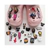 18 Stück Crock Schuhanhänger Niedliche Cartoon Coole Schuhanhänger für Kinder, Bubble Slide Schuhanhänger Anstecknadeln für Armband-Armbänder, Sandalen Dekorationszubehör