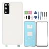 Replacement Back Cover Glass Front Outer Lens Glass Screen with Pre Installed Cam Frame Tape for