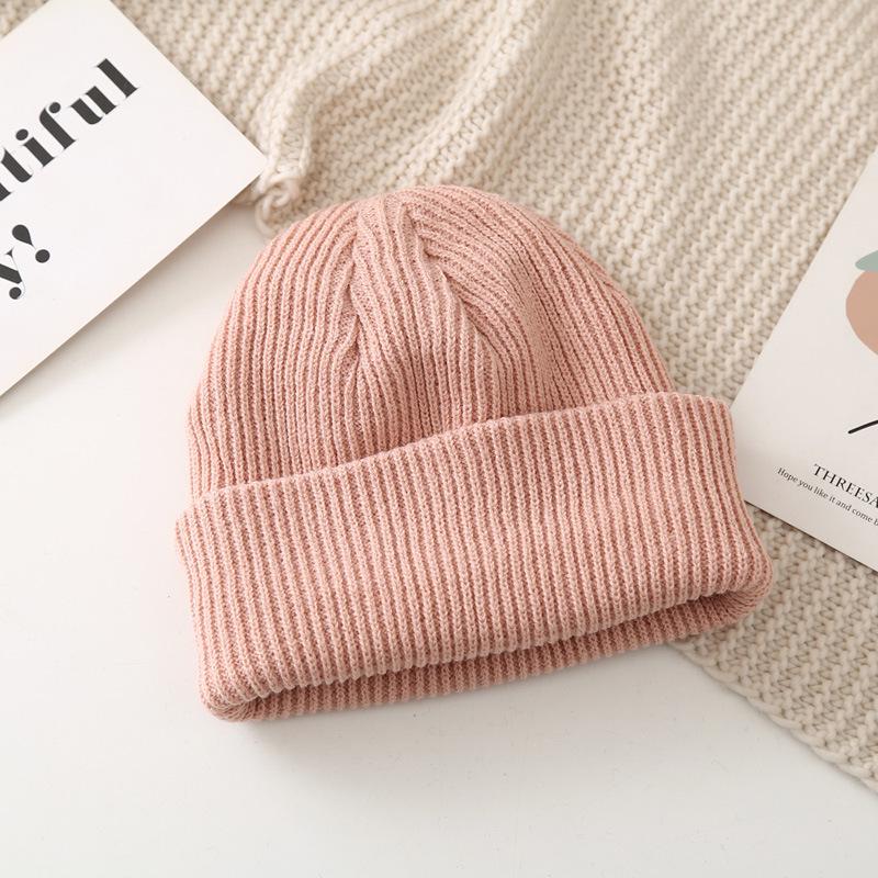 

Унисекс Толстая шерстяная шапка в корейском стиле: Теплая вязаная шапка на осень/зиму с защитой ушей. One Size, Stretchy (54-60cm)