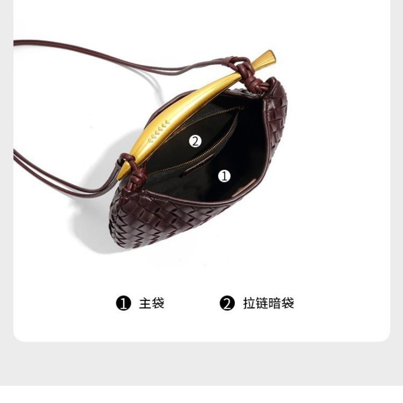 New Niche Sardines Handwoven Bag Hand-carried Dumpling Bag Casual Versatile Portable Shoulder Messenger Bag