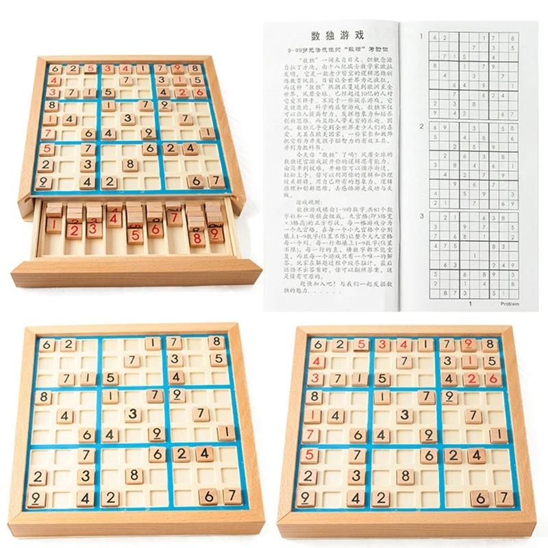 Sudoku Crosswords Montessori Wooden Educational Digits Inference Logic Games Latin Square Math Puzzles Number Place Games Toys