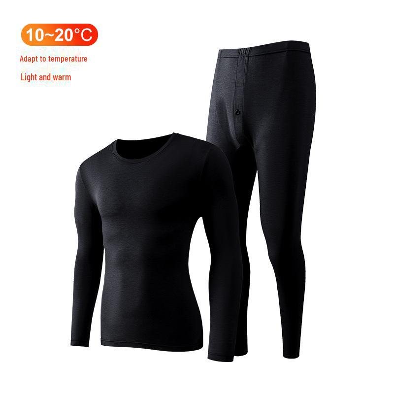 Leica Pure Cotton Antibacterial Thermal Underwear Set: Women's Round Neck, Lightweight Warm Autumn Clothes and Trousers