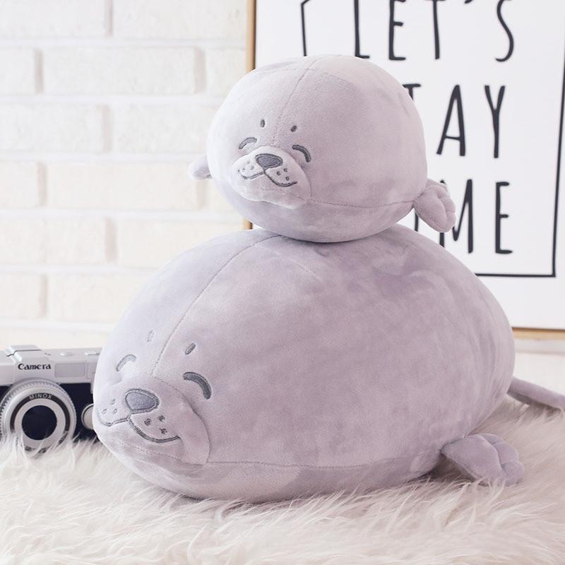 Adorable Plush Seal Toy Stuffed Animal Soft Pp Cotton Pillow Kids Gift