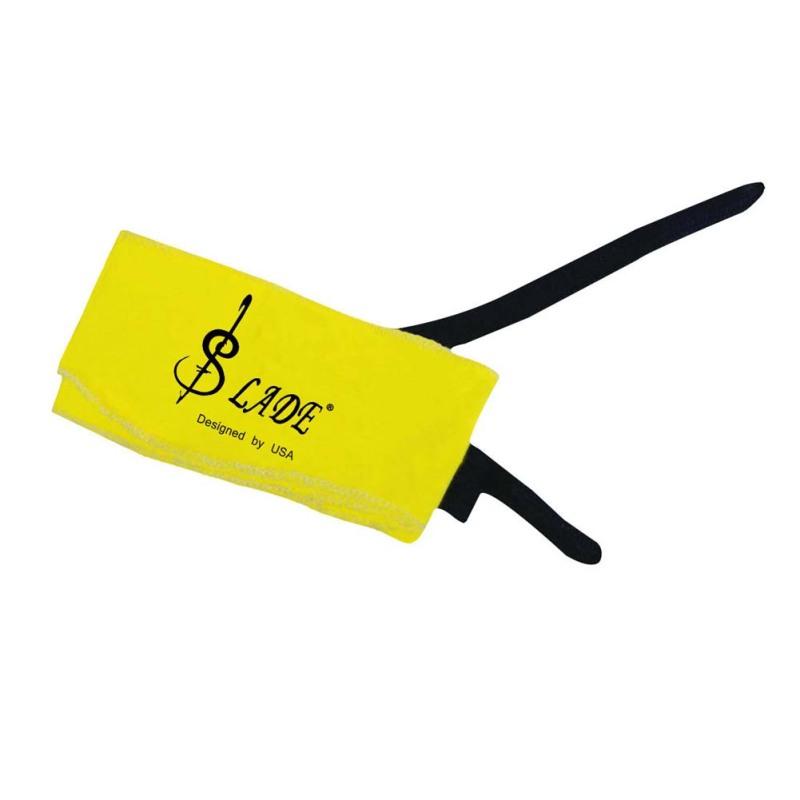 Čistící tampon Saxofon Černá trubka hoboj flétna trubka Univerzální látkový hudební nástroj s dlouhým pasem