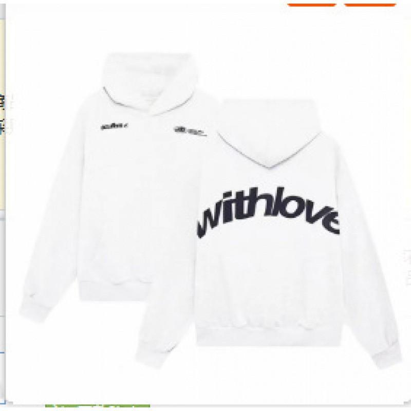 Oversize Bluza z Kapturem i Obniżonymi Ramionami Męska Damska Luźny Krój Sportowa Codzienna Mieszanka Bawełny Pulower z Bocznymi Kieszeniami