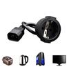 Practical IEC320 C14 TO EU Schuko Socket Extension Wire C14 To EU 4.8MM Convenient Extension Cord 30cm/60cm/100cm/220cm